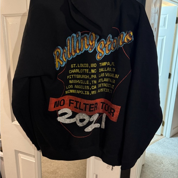 Black Hoodie for Rolling Stones No Filter Tour 2021 Size M! - Picture 3 of 3
